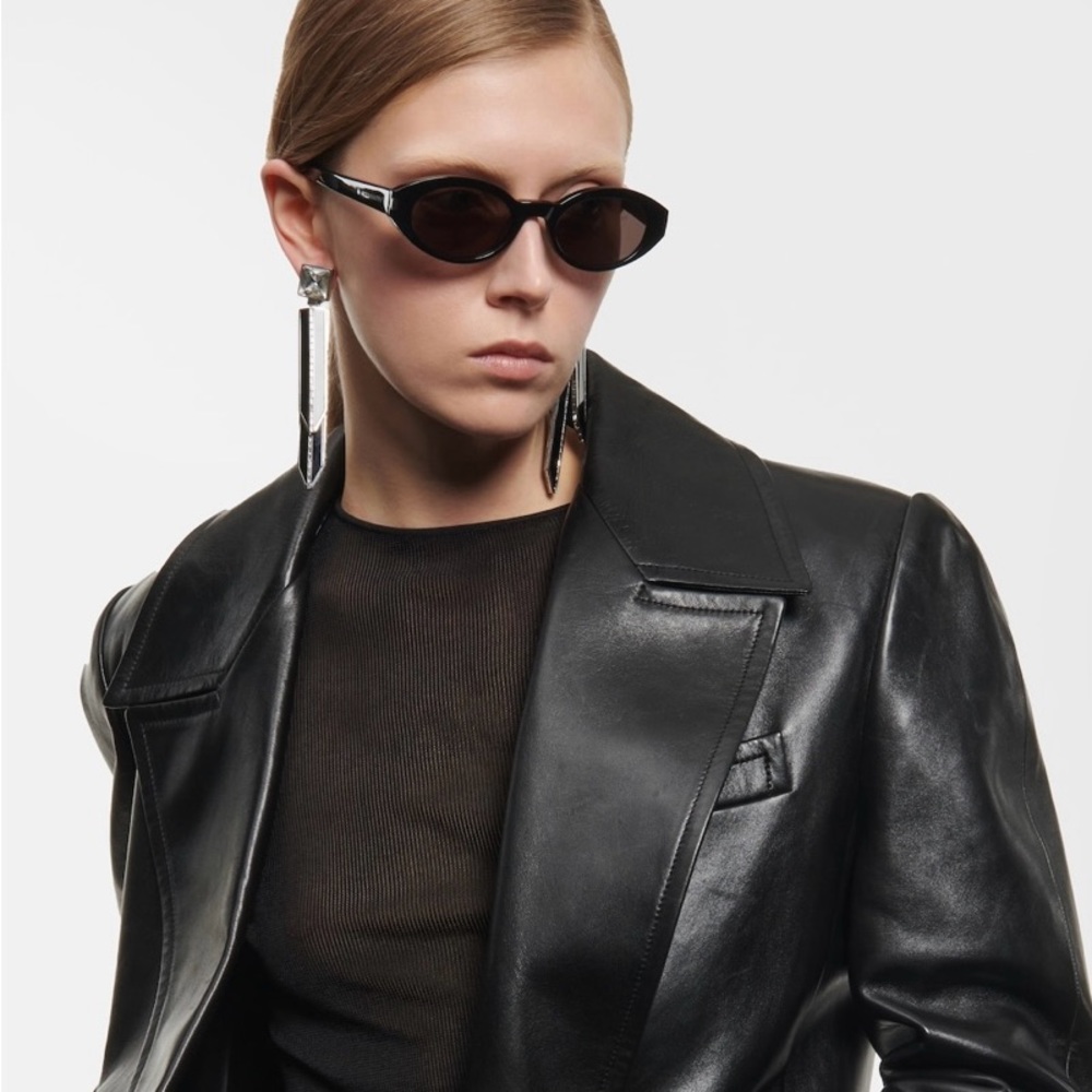SAINT LAURENT Oval acetate sunglasses excellent like new condition - Picture 2 of 10